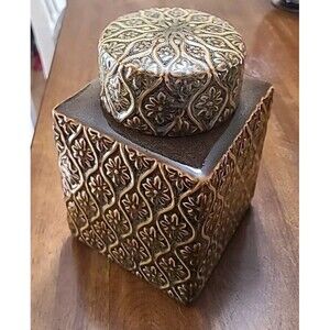 MCM * Large* Rebecca Lidded Canister 9x6x6 In  Ginger ,Cookie , Etc...